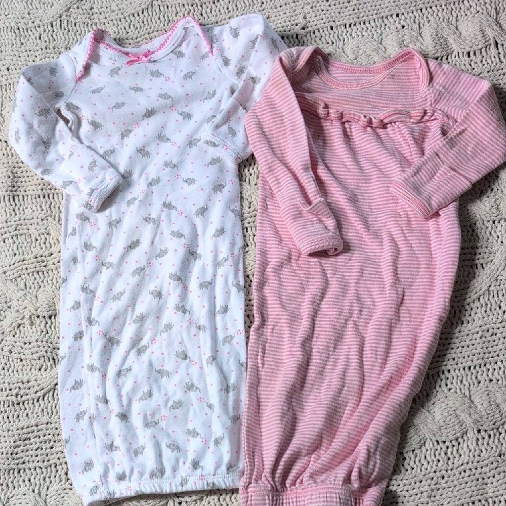 💥 2pc NB Carter's Sleepdress